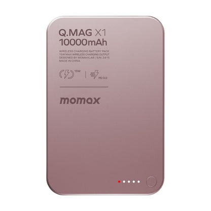 Momax Q.Mag X1 10000 mAh Gen2 15W Magsafe Wireless Power Bank