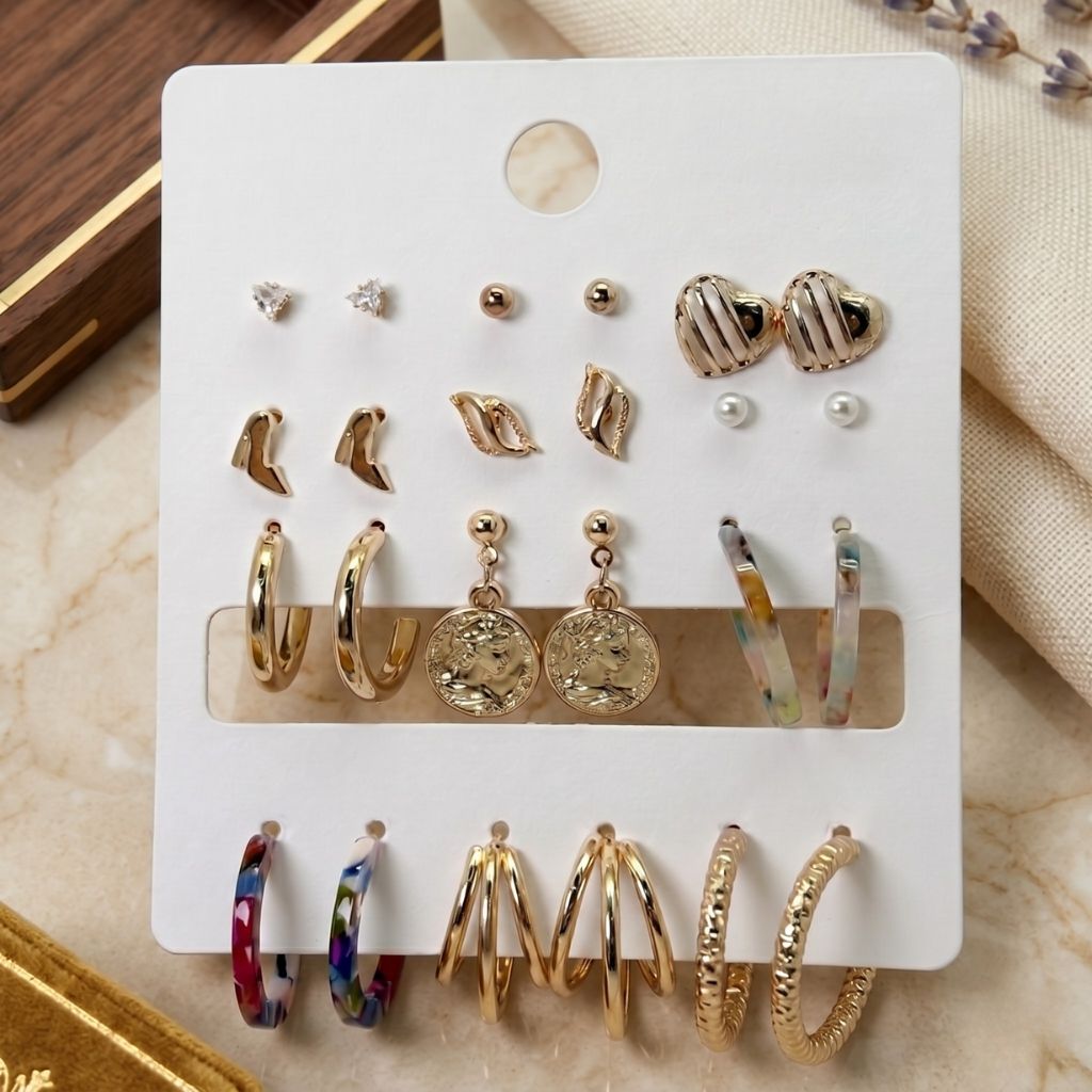 Chic Gold Ear Stack Set