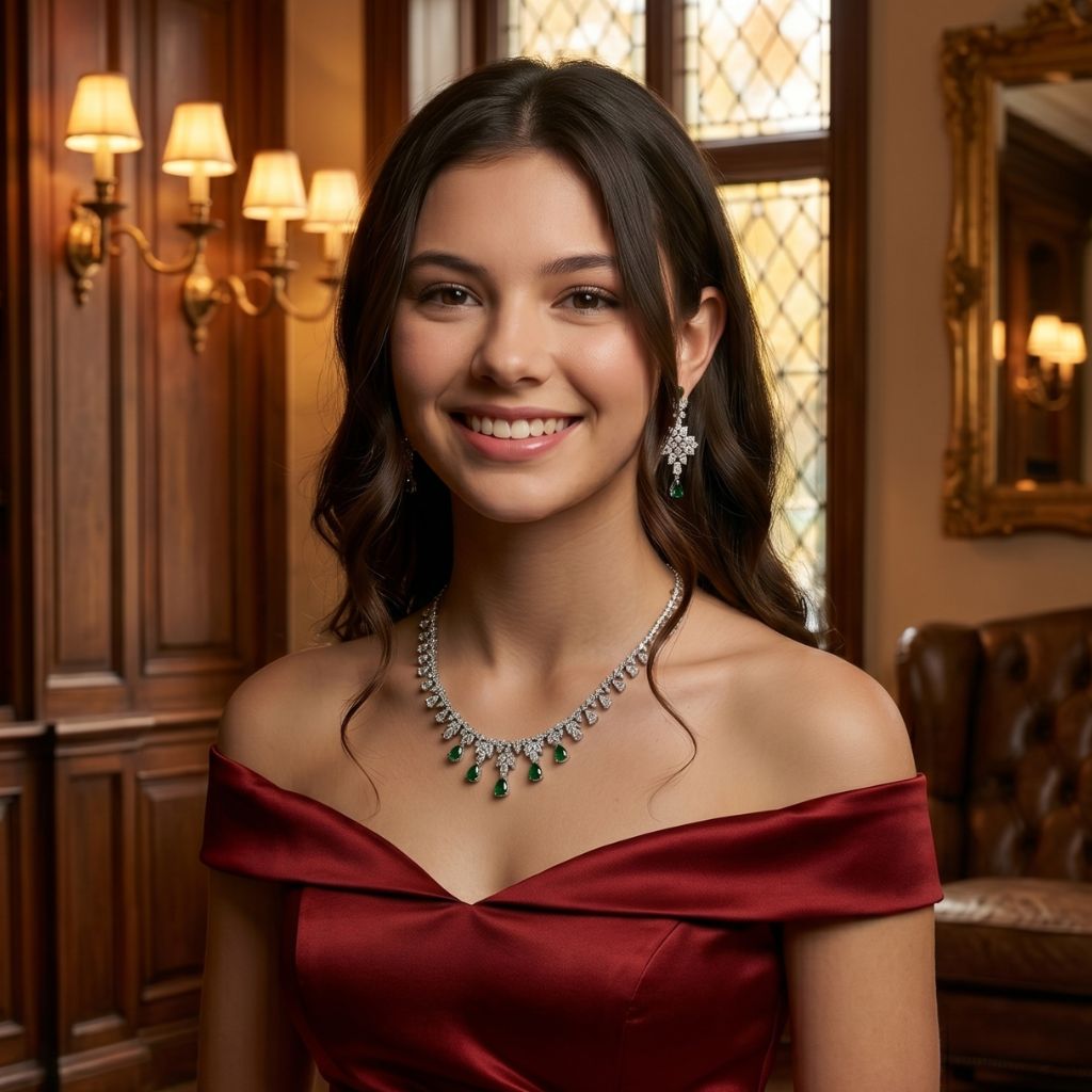 Enchanted Ivy Necklace And Earrings Set