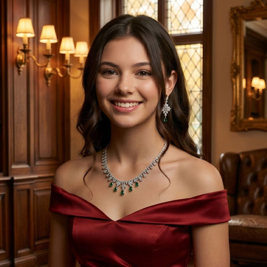 Enchanted Ivy Necklace And Earrings Set