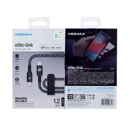 Momax Elite USB-C To Lightning 1.2M Cable