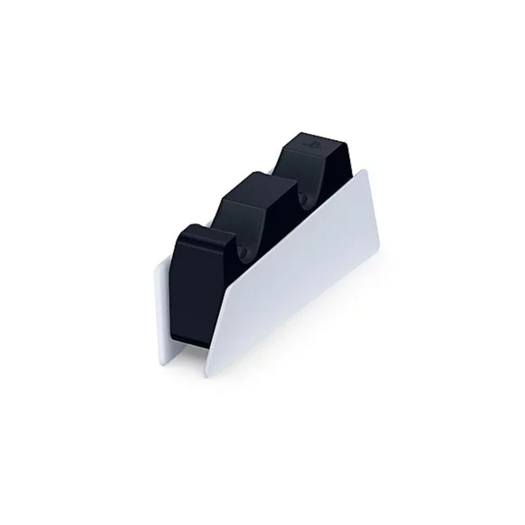 White and black kitchen knife sharpener on a white background