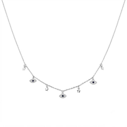 Starry Evil Eye Necklace