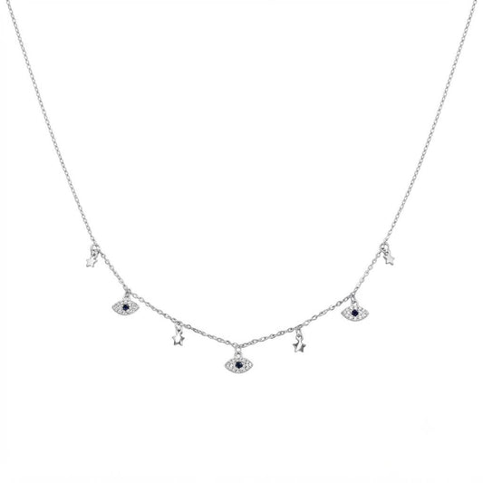 Starry Evil Eye Necklace