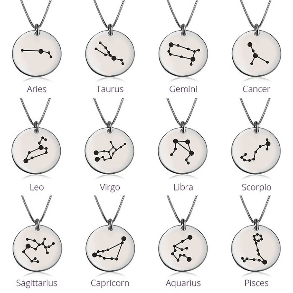 Personalized Zodiac Constellation Necklace