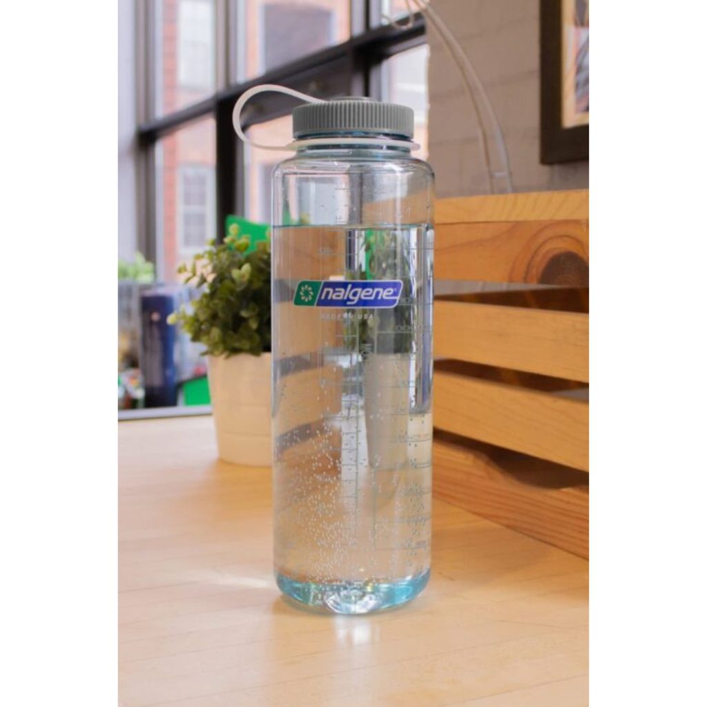 Nalgene Wide Mouth 48oz Bottle – Durable, Leak-Proof & BPA/BPS-Free - Seafoam