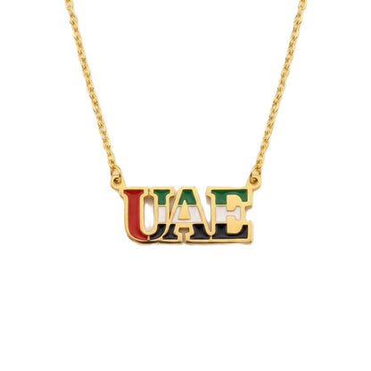 UAE Flag Signature Necklace