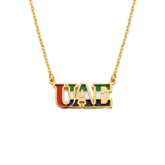 UAE Flag Signature Necklace