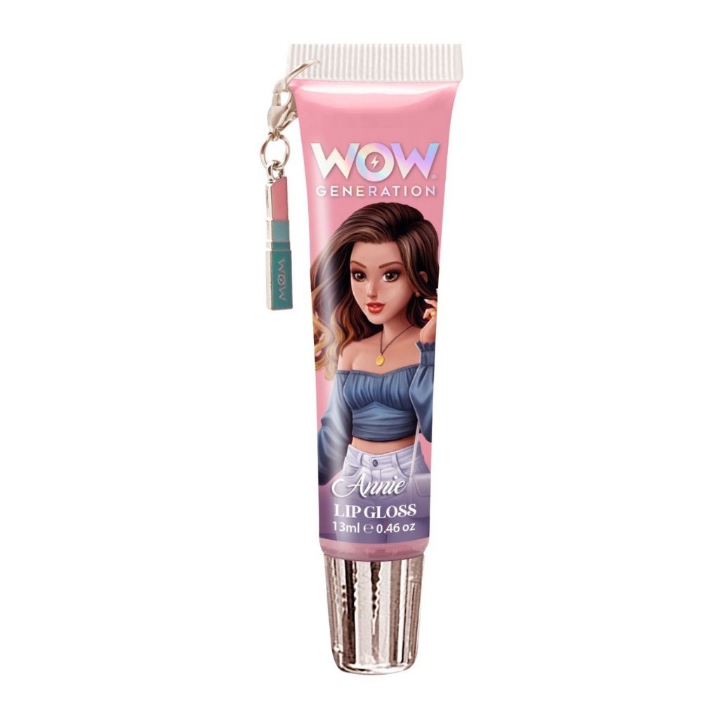 Lip gloss with a character design on a white background