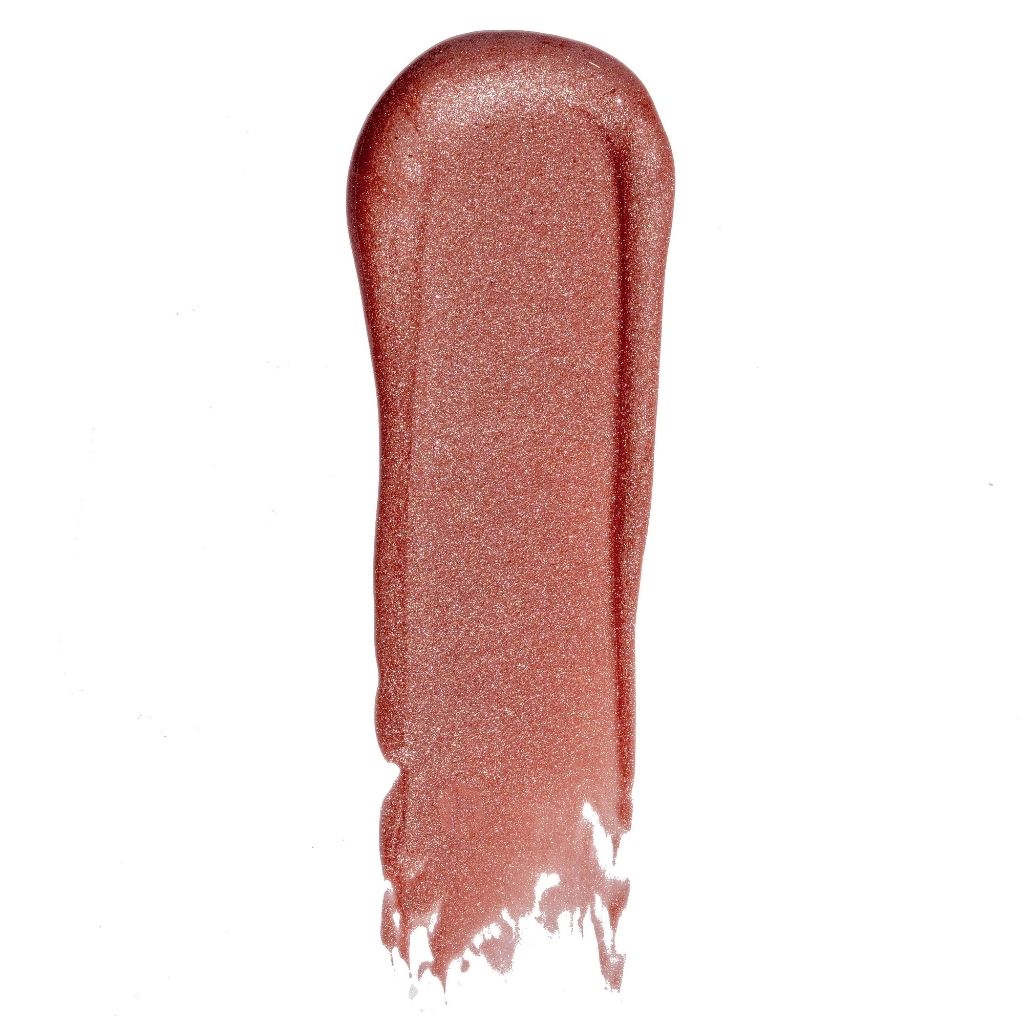 Lip gloss swatch on a white background