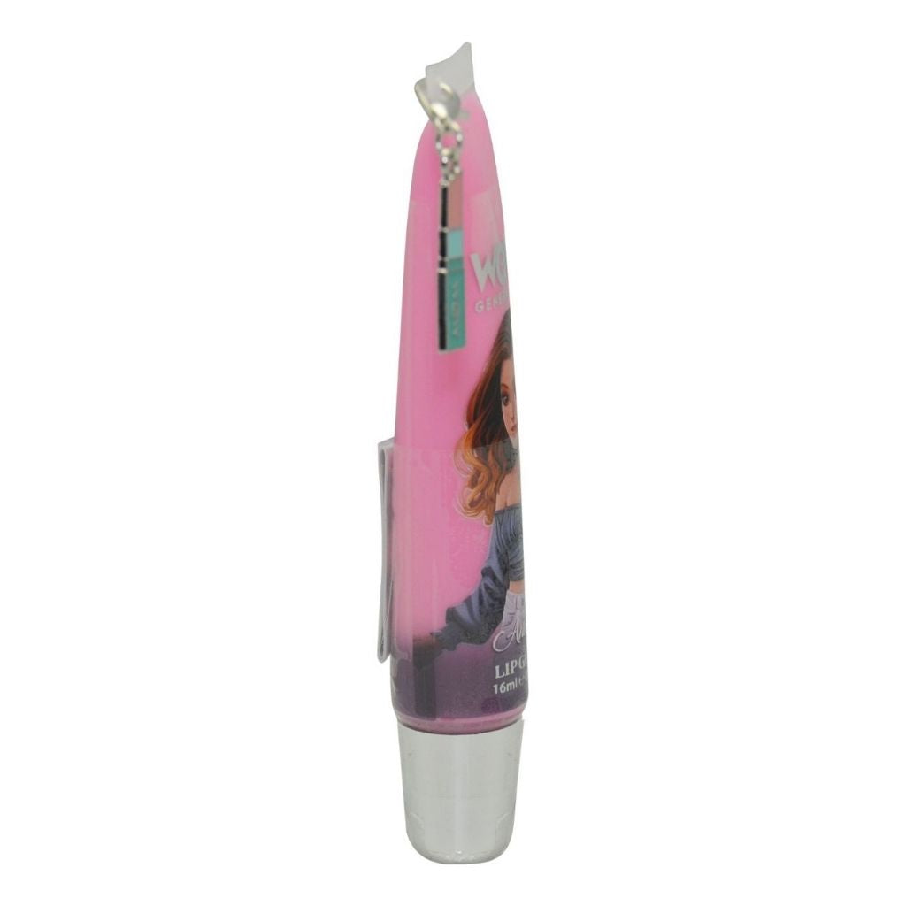 Pink and silver hair trimmer with a visible brand logo on a white background