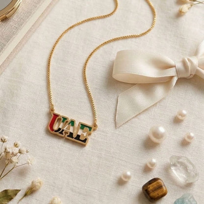 UAE Flag Signature Necklace