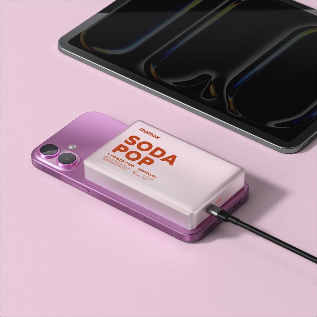 Momax 1-Power Pass 10000 mAh Magnetic Wireless Power Bank