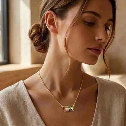 UAE Flag Signature Necklace