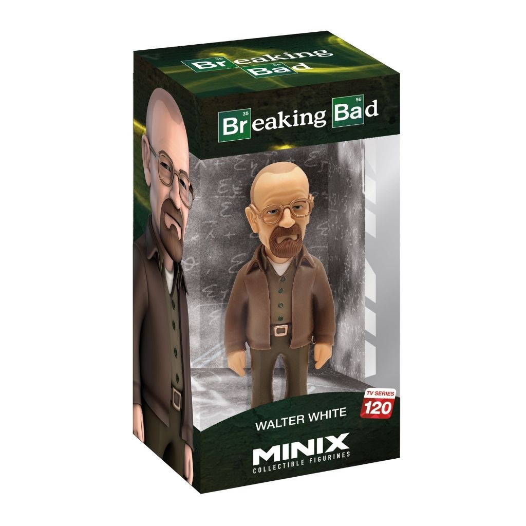 Boxed Walter White figurine from Breaking Bad with 'Minix' branding