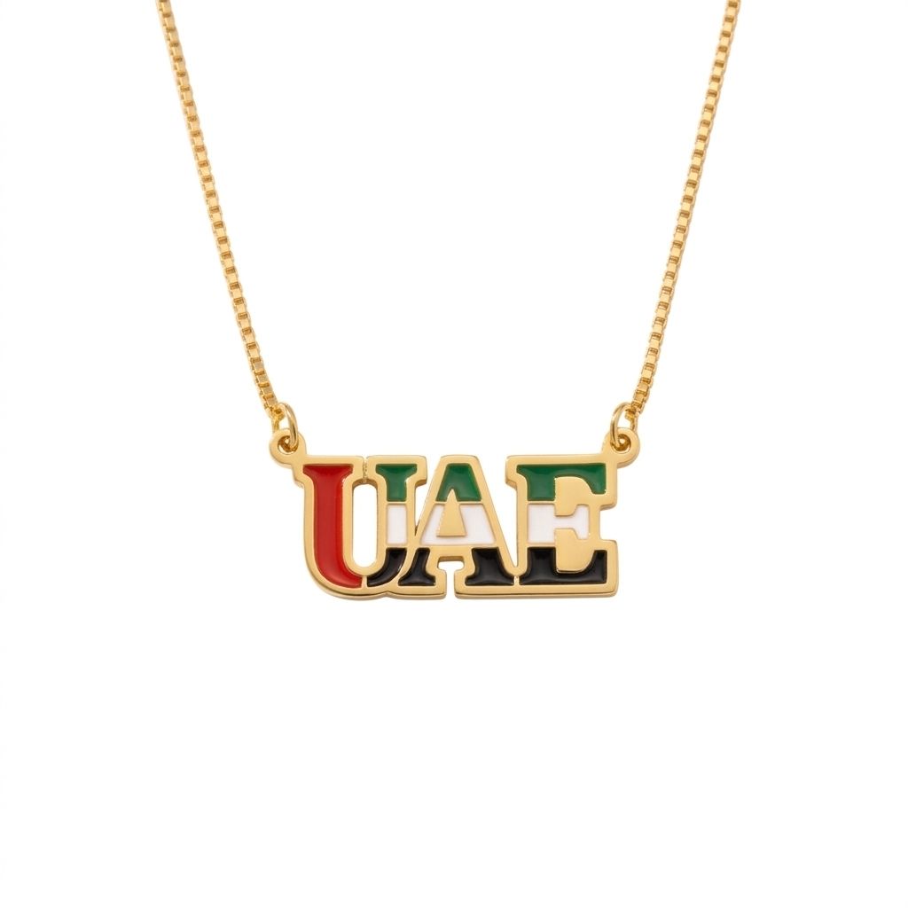 UAE Flag Signature Necklace