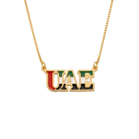 UAE Flag Signature Necklace