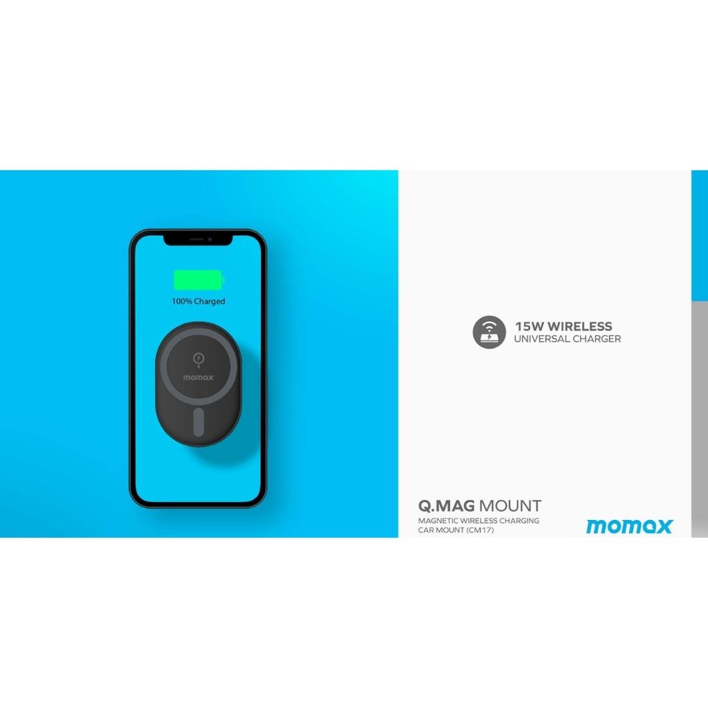 Momax Q. Mag Mount Magnetic Wireless Charging Car Mount