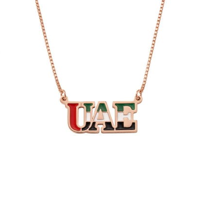 UAE Flag Signature Necklace