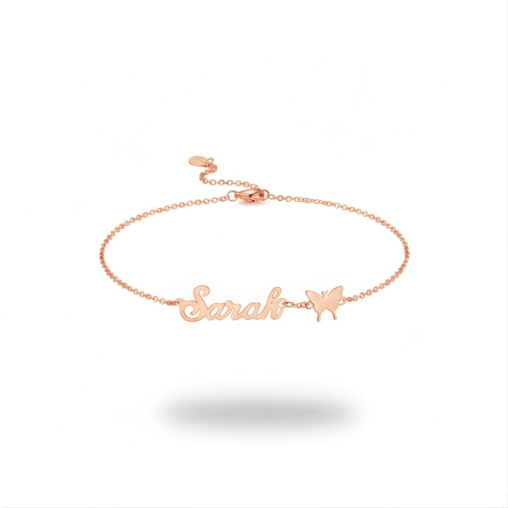 Butterfly Name Bracelet