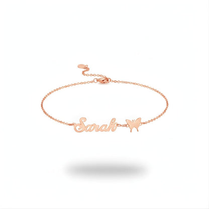 Butterfly Name Bracelet
