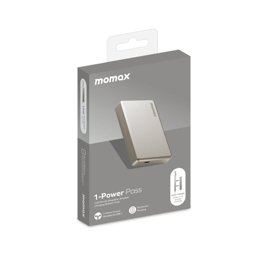 Momax 1-Power Pass 10000 mAh Magnetic Wireless Power Bank