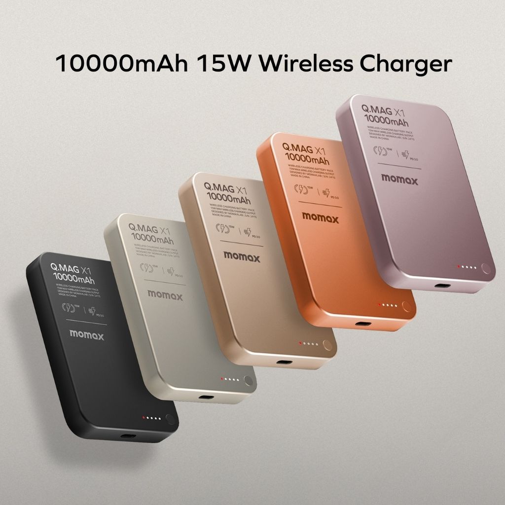Momax Q.Mag X1 10000 mAh Gen2 15W Magsafe Wireless Power Bank