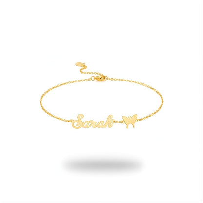 Butterfly Name Bracelet