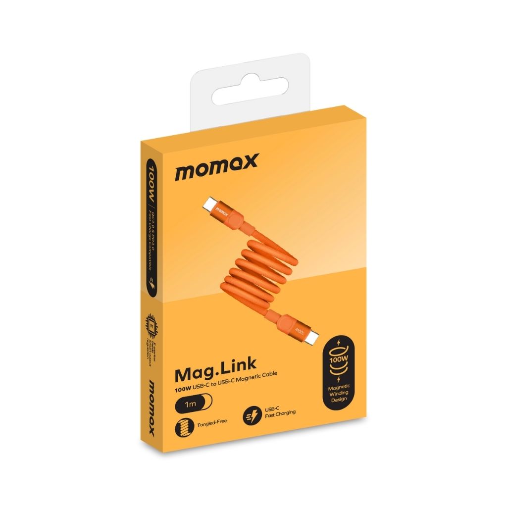 Momax Mag Link 100W USB-C To USB-C Magnetic Cable 1M