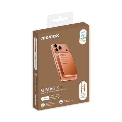 Momax Q.Mag X1 10000 mAh Gen2 15W Magsafe Wireless Power Bank