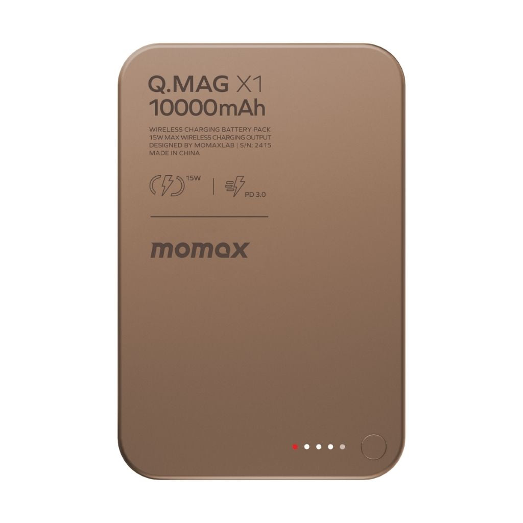 Momax Q.Mag X1 10000 mAh Gen2 15W Magsafe Wireless Power Bank