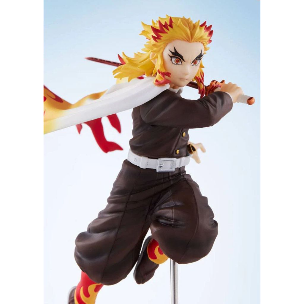 Action figure with dynamic pose on a light blue background