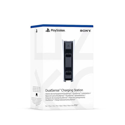 PlayStation DualSense charging station packaging with Sony logo on a white background