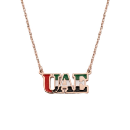 UAE Flag Signature Necklace