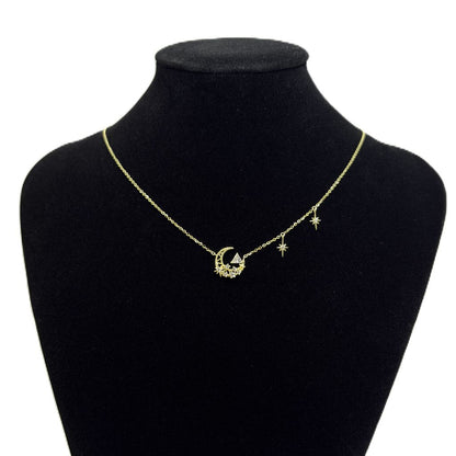 Celestial Starlight Moon Necklace