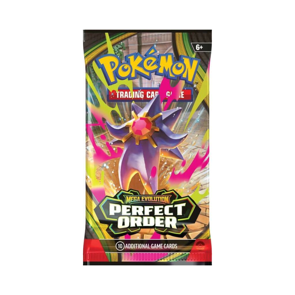 Pokémon trading card game pack with a colorful design featuring a Pokémon character.