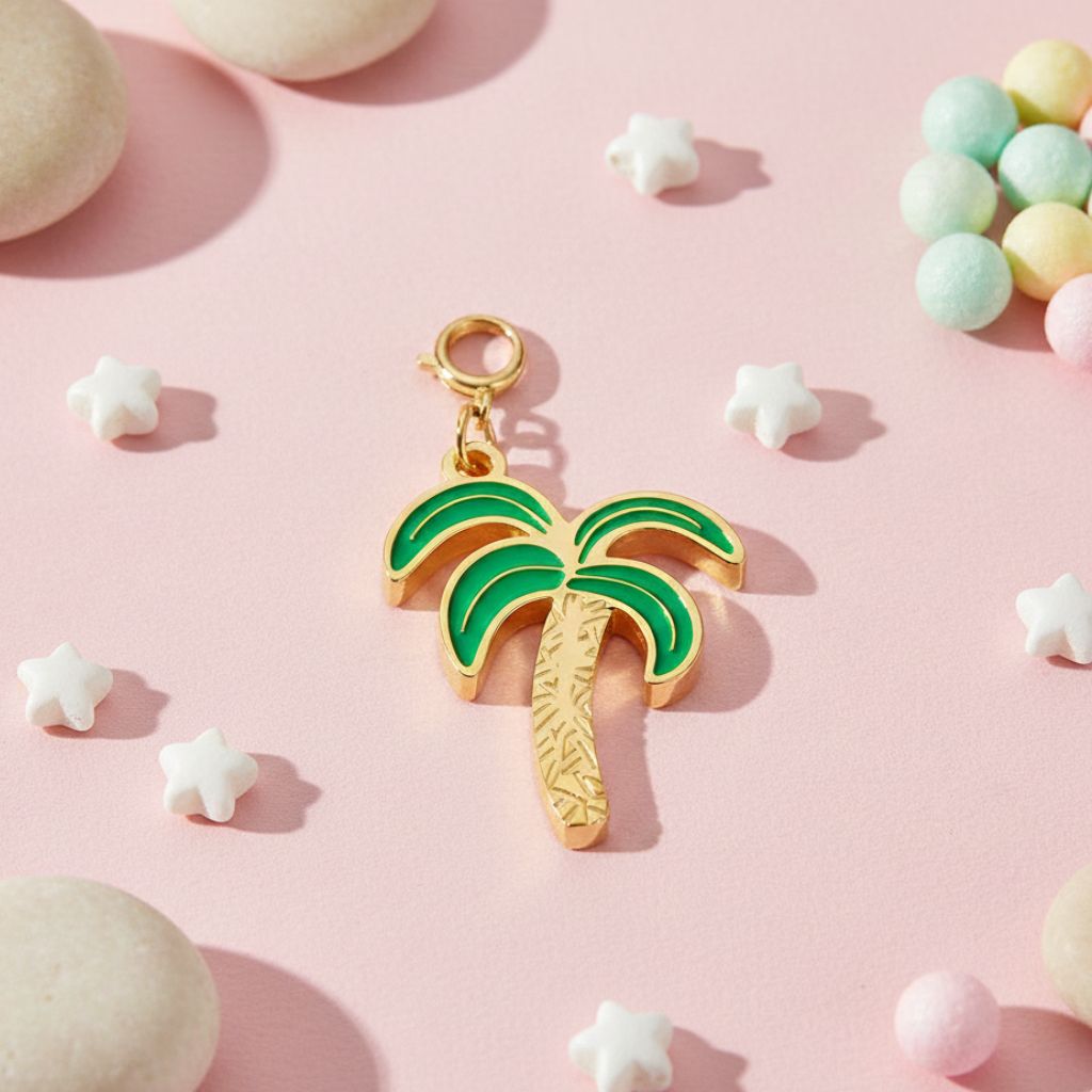 Gold Palm Tree Charm