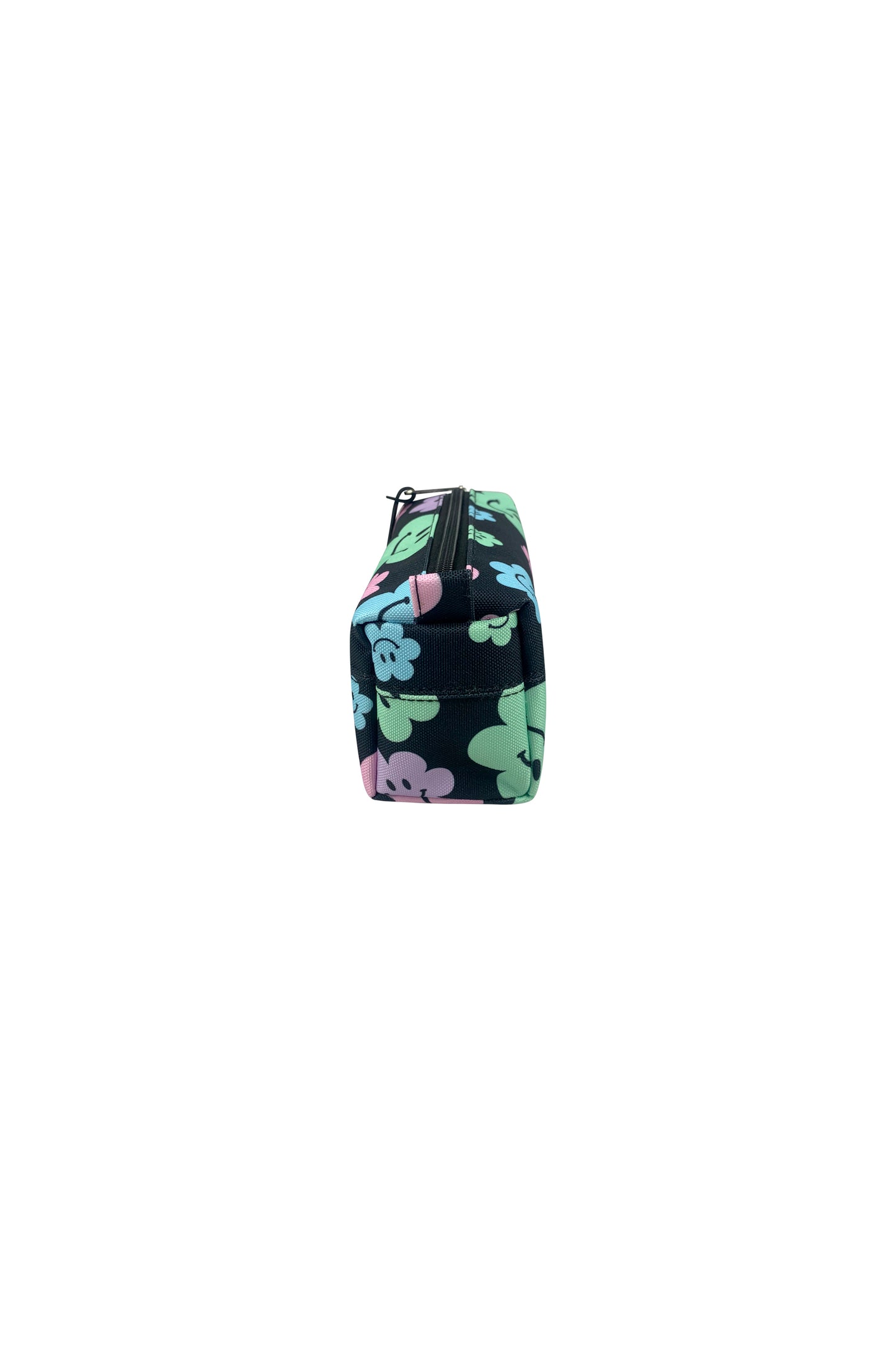 Black Happy Flowers Pencil Case