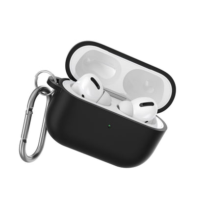 Black AirPods 2 case with white background