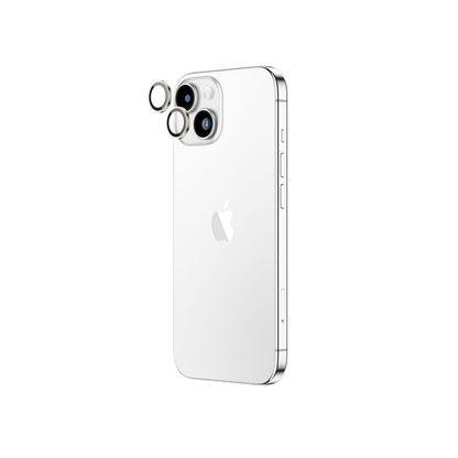iPhone with Lens with white background