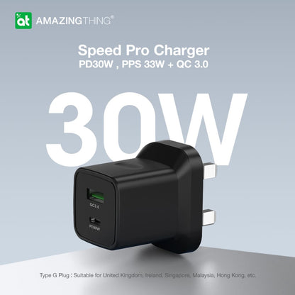 Black Speed Pro Charger with specifications on a light gray background