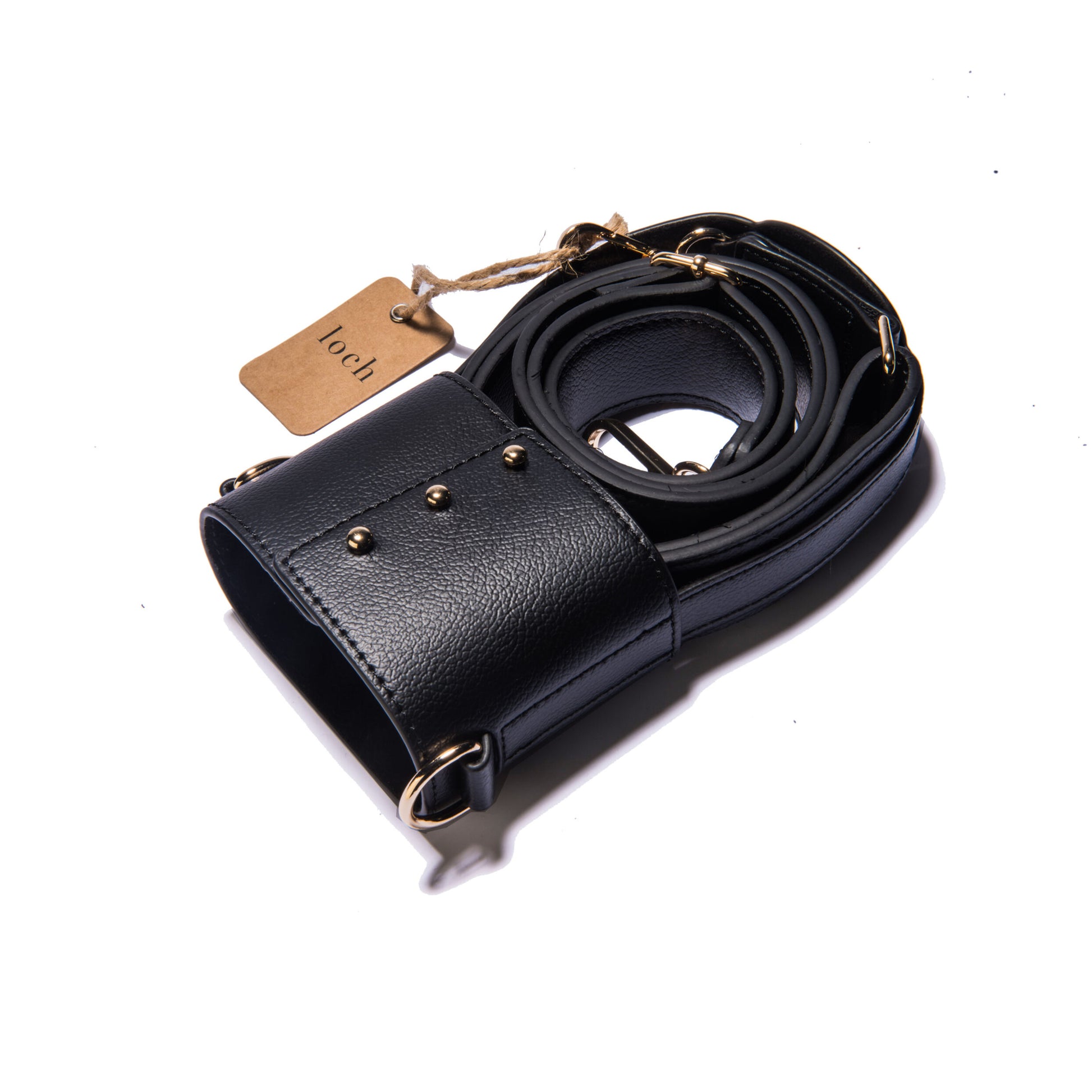 Black Strap with Gold Metal for 650ml Bottle