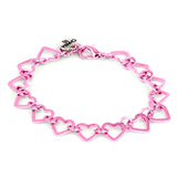 Pink Heart Bracelet for Charms