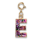 Letter "E" Glitter Charm