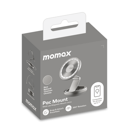 Momax Pac Mount packaging on a white background