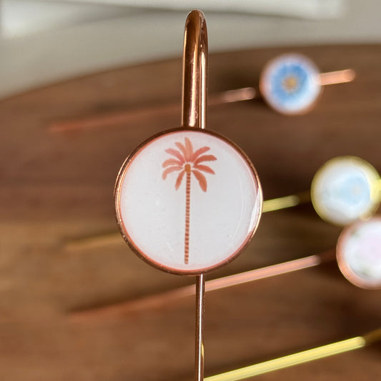 Cultural Metalic Bookmark Plam Tree