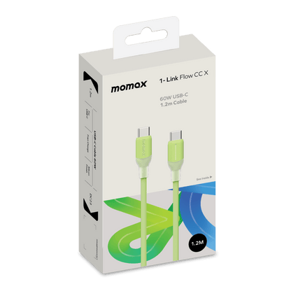 Momax USB-C cable packaging on a white background