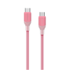 كابل 1-Link Flow 60 واط من USB-C إلى USB-C بطول 1.2 متر - وردي