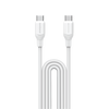 كابل 1-Link Flow 60 واط من USB-C إلى USB-C بطول 1.2 متر - أبيض