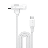 Momax Flagship Flow 2-in-1 USB-C to Lightning/Braided Cable – 1.5 m White
